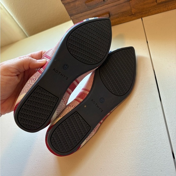 Rothy's Varsity Stripe Red Points size 8.5 - Picture 6 of 8